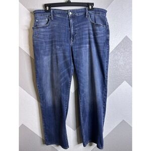 LUCKY BRAND 181 Relaxed Straight Blue Denim Jeans Men's 42x32